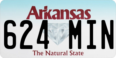 AR license plate 624MIN
