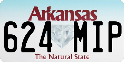 AR license plate 624MIP