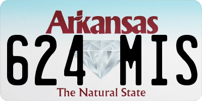 AR license plate 624MIS