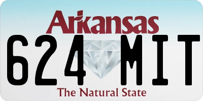 AR license plate 624MIT