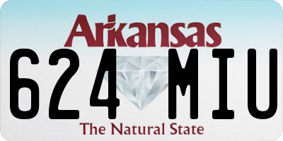AR license plate 624MIU