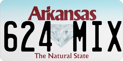AR license plate 624MIX