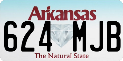AR license plate 624MJB