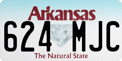 AR license plate 624MJC