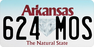 AR license plate 624MOS