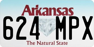 AR license plate 624MPX