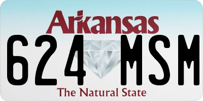 AR license plate 624MSM