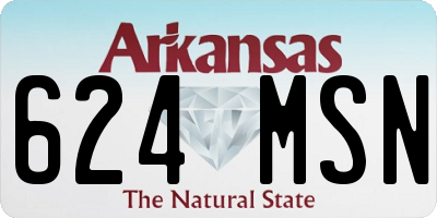 AR license plate 624MSN