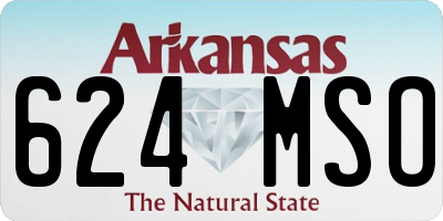AR license plate 624MSO