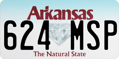AR license plate 624MSP