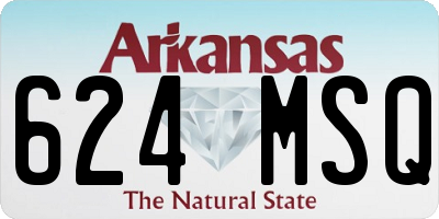 AR license plate 624MSQ
