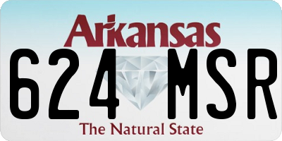 AR license plate 624MSR