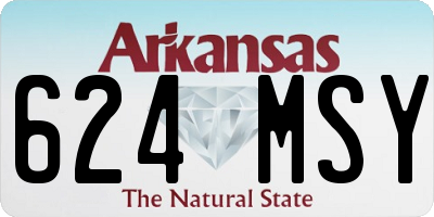 AR license plate 624MSY