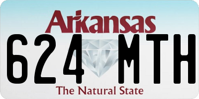 AR license plate 624MTH