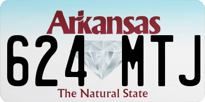 AR license plate 624MTJ