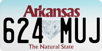 AR license plate 624MUJ