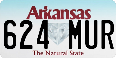 AR license plate 624MUR