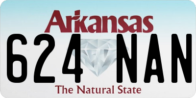 AR license plate 624NAN