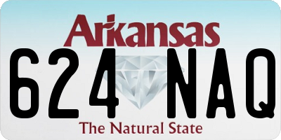 AR license plate 624NAQ