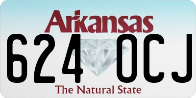 AR license plate 624OCJ