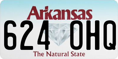 AR license plate 624OHQ