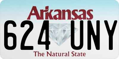 AR license plate 624UNY