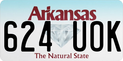 AR license plate 624UOK