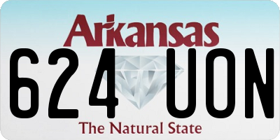 AR license plate 624UON