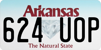 AR license plate 624UOP