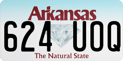 AR license plate 624UOQ