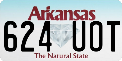 AR license plate 624UOT