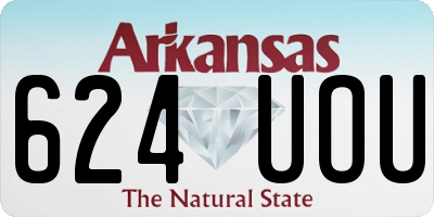AR license plate 624UOU