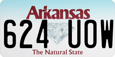 AR license plate 624UOW