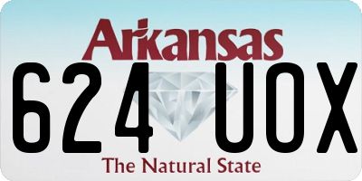 AR license plate 624UOX