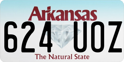 AR license plate 624UOZ