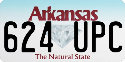 AR license plate 624UPC