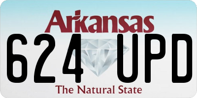 AR license plate 624UPD