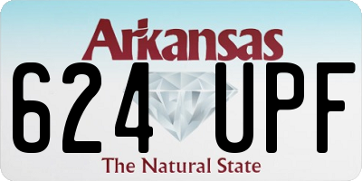 AR license plate 624UPF