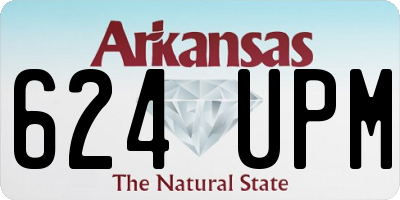 AR license plate 624UPM