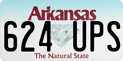 AR license plate 624UPS
