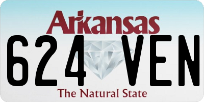 AR license plate 624VEN