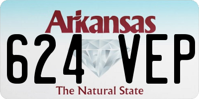 AR license plate 624VEP