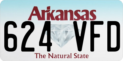 AR license plate 624VFD