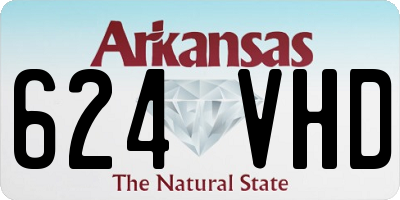 AR license plate 624VHD