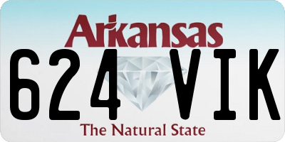 AR license plate 624VIK