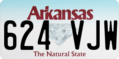 AR license plate 624VJW
