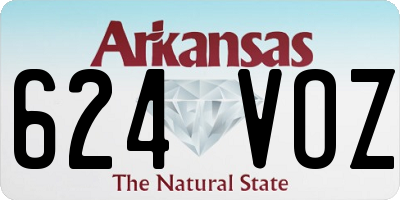 AR license plate 624VOZ