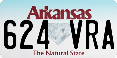 AR license plate 624VRA