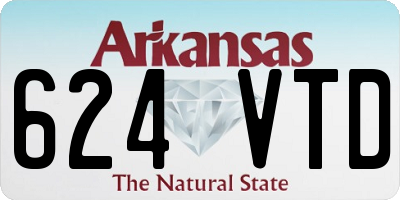 AR license plate 624VTD