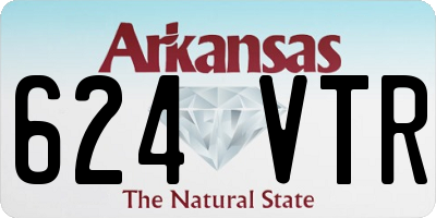 AR license plate 624VTR